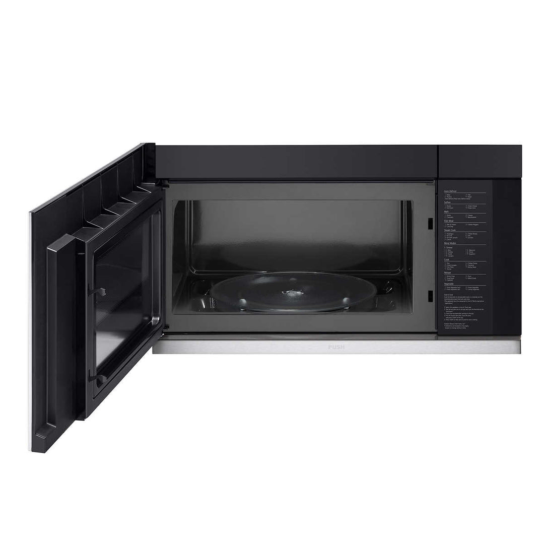LG - Smart microwave with integrated hood 2.1 cu ft
