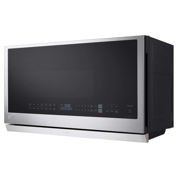 LG - Smart microwave with integrated hood 2.1 cu ft