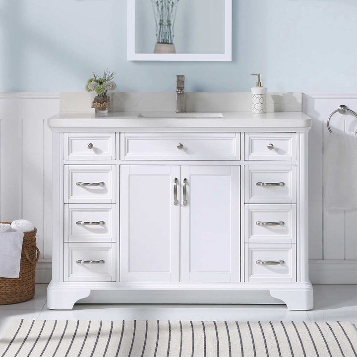 Northridge Home - Augusta 48 in Louvered Vanity with Reversible Doors