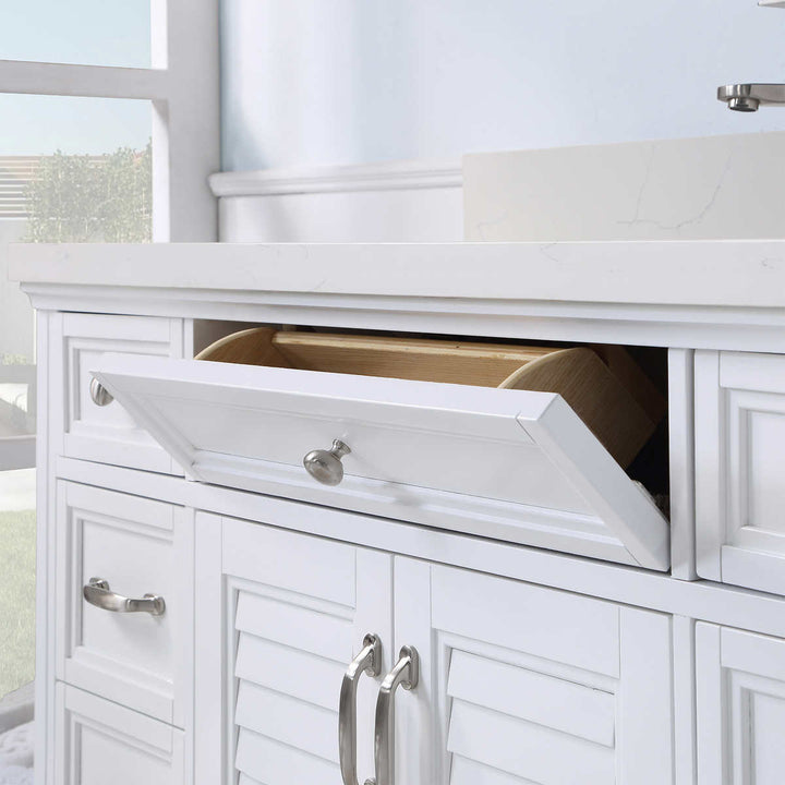 Northridge Home - Augusta 48 in Louvered Vanity with Reversible Doors