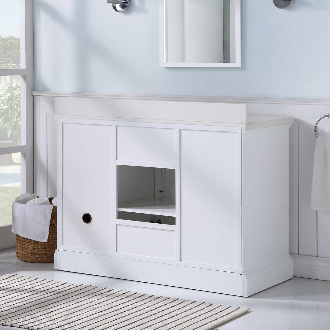 Northridge Home - Augusta 48 in Louvered Vanity with Reversible Doors