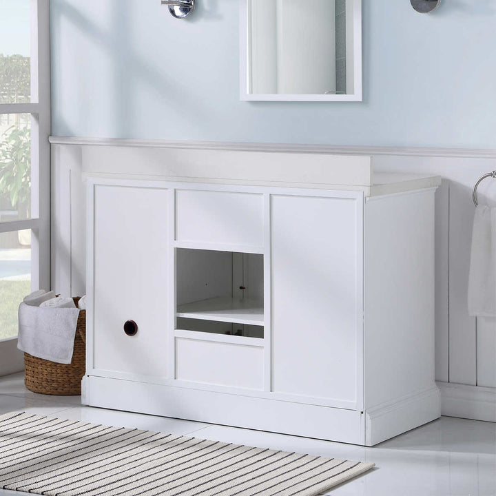 Northridge Home - Augusta 48 in Louvered Vanity with Reversible Doors