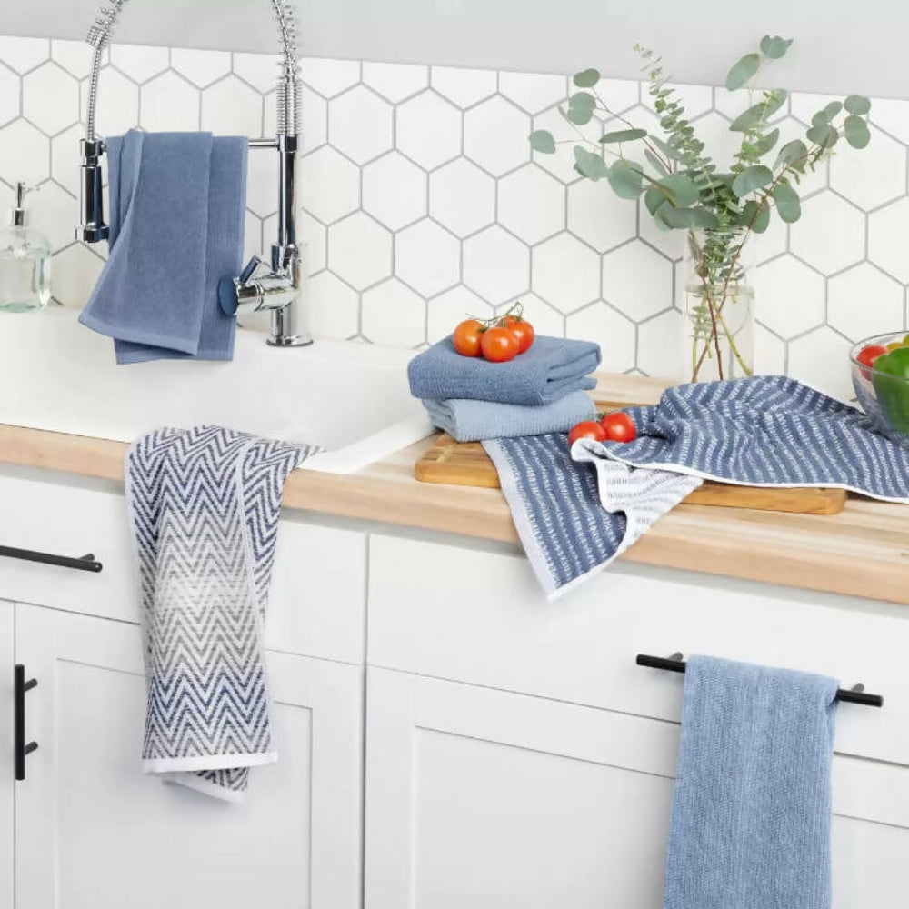 Town & Country Living - Torchons de cuisine bio  Dylan, lot de 6