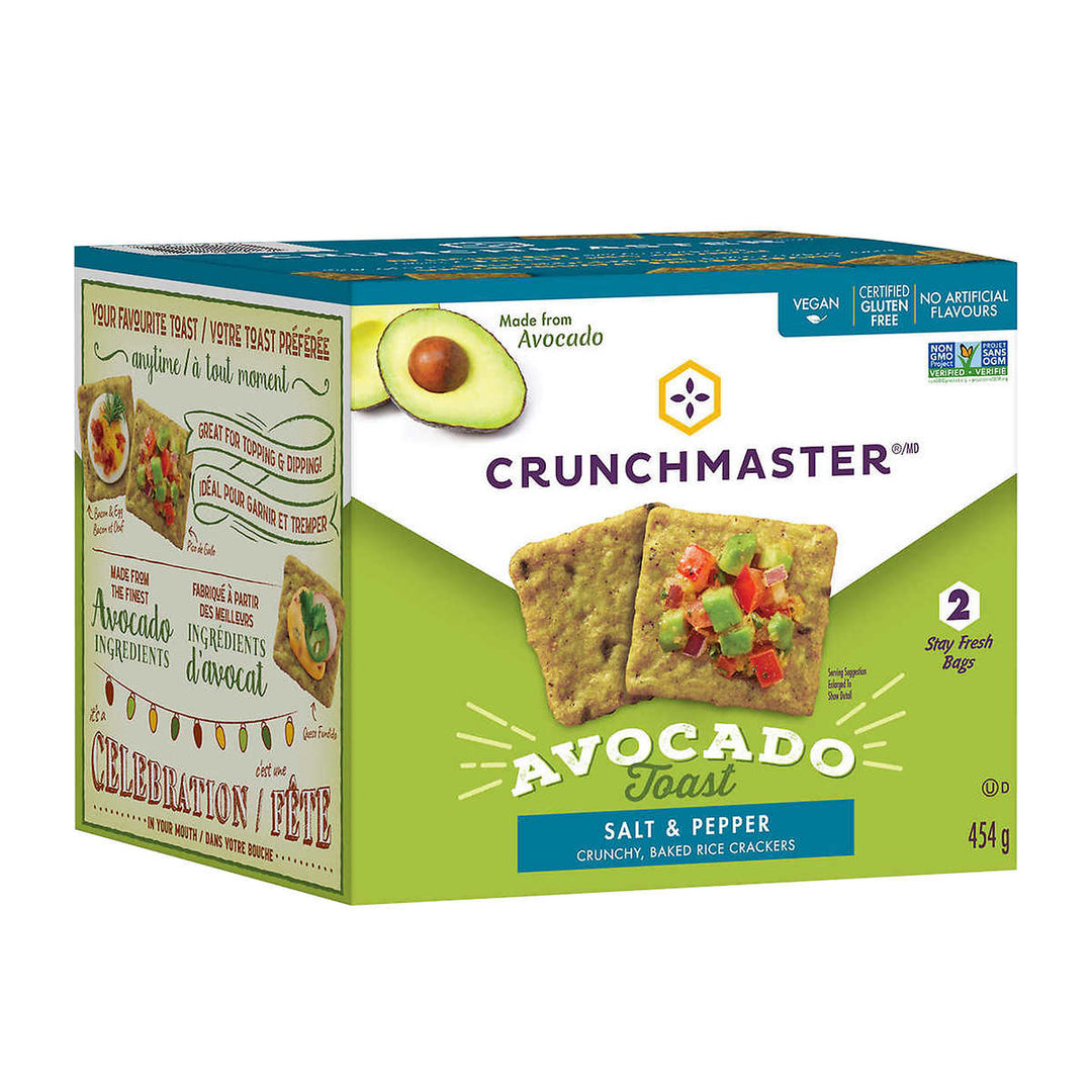 Crunchmaster - Avocado Toast Crackers with Salt and Pepper