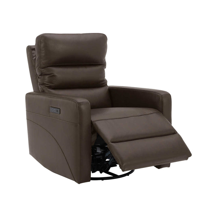 Gilman Creek Leather Power Swivel Recliner