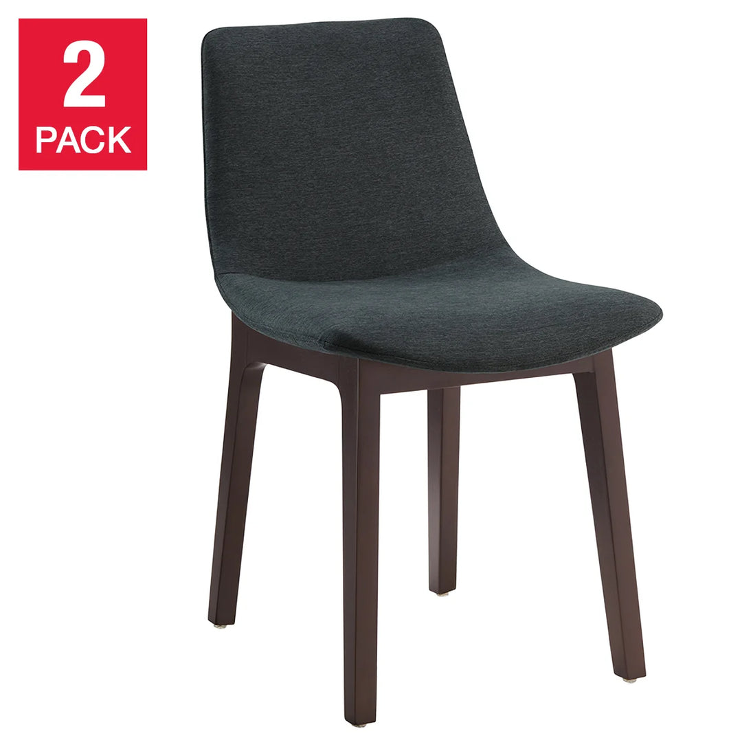 Aiden & Ivy - Chaises de salle à manger en tissu, paquet de 2