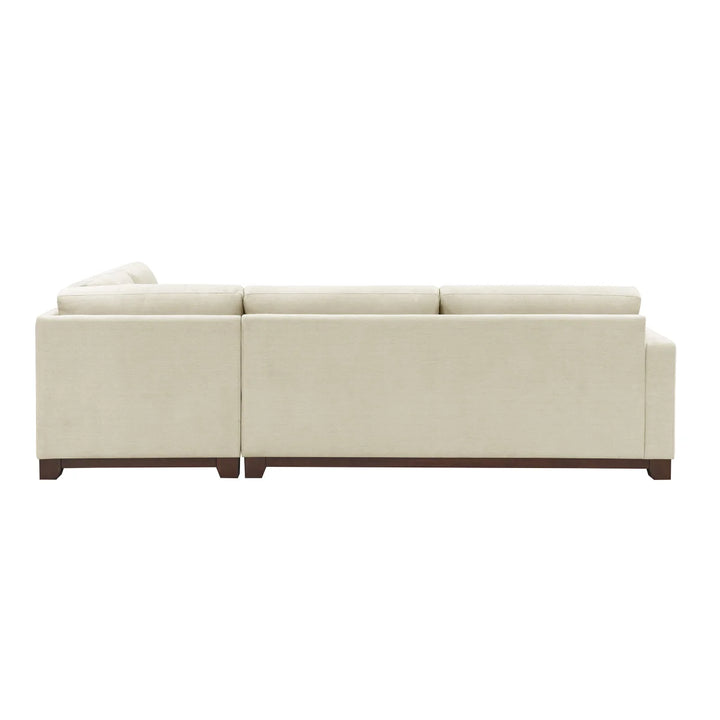 Thomasville - Sectionnel en tissu 3 pièces avec pouf de rangement