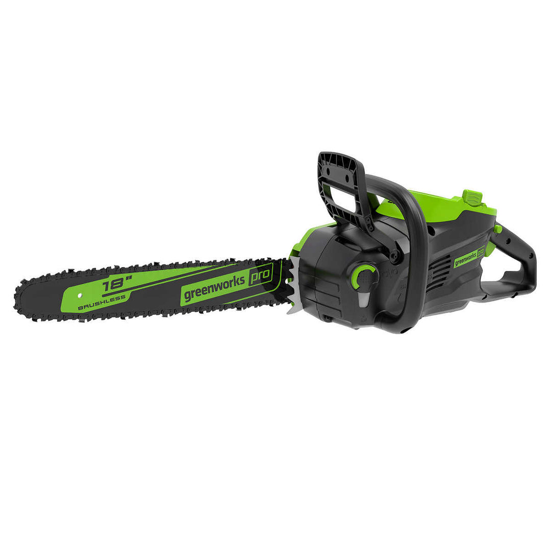 Greenworks PRO - Scie à chaîne sans balai 80 V, 18 po, 2,0 Kw, Outil seulement (Sans batterie ou chargeur)