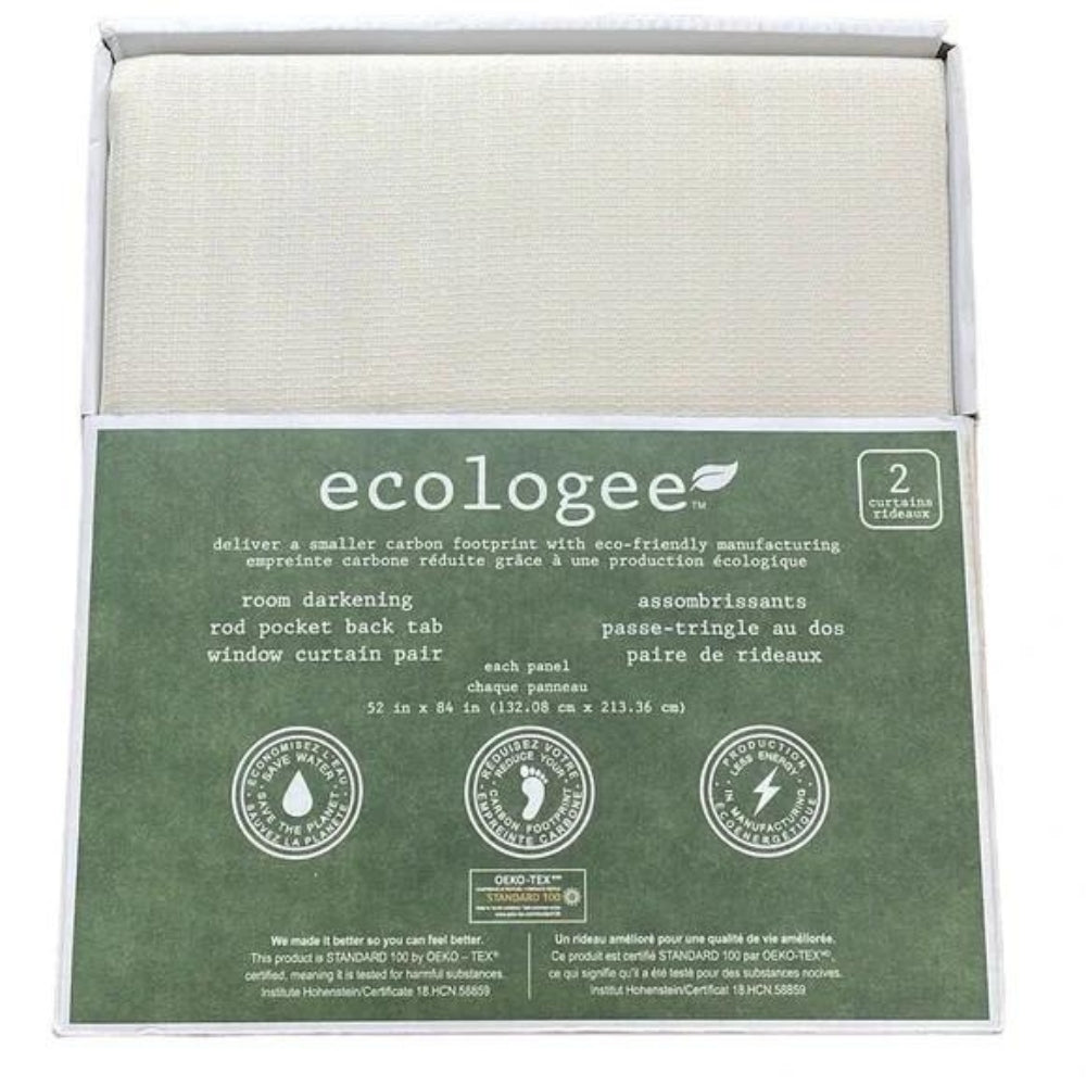 Silk Home Ecologee Turell - Paire de panneaux de fenêtres obscurcissant