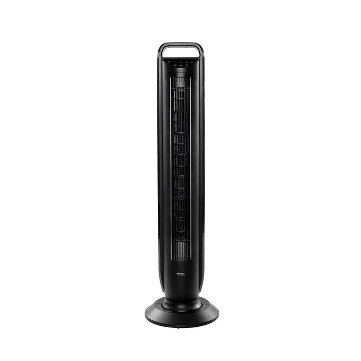 Seville - Ventilateur tour noir oscillant avec commandes tactiles