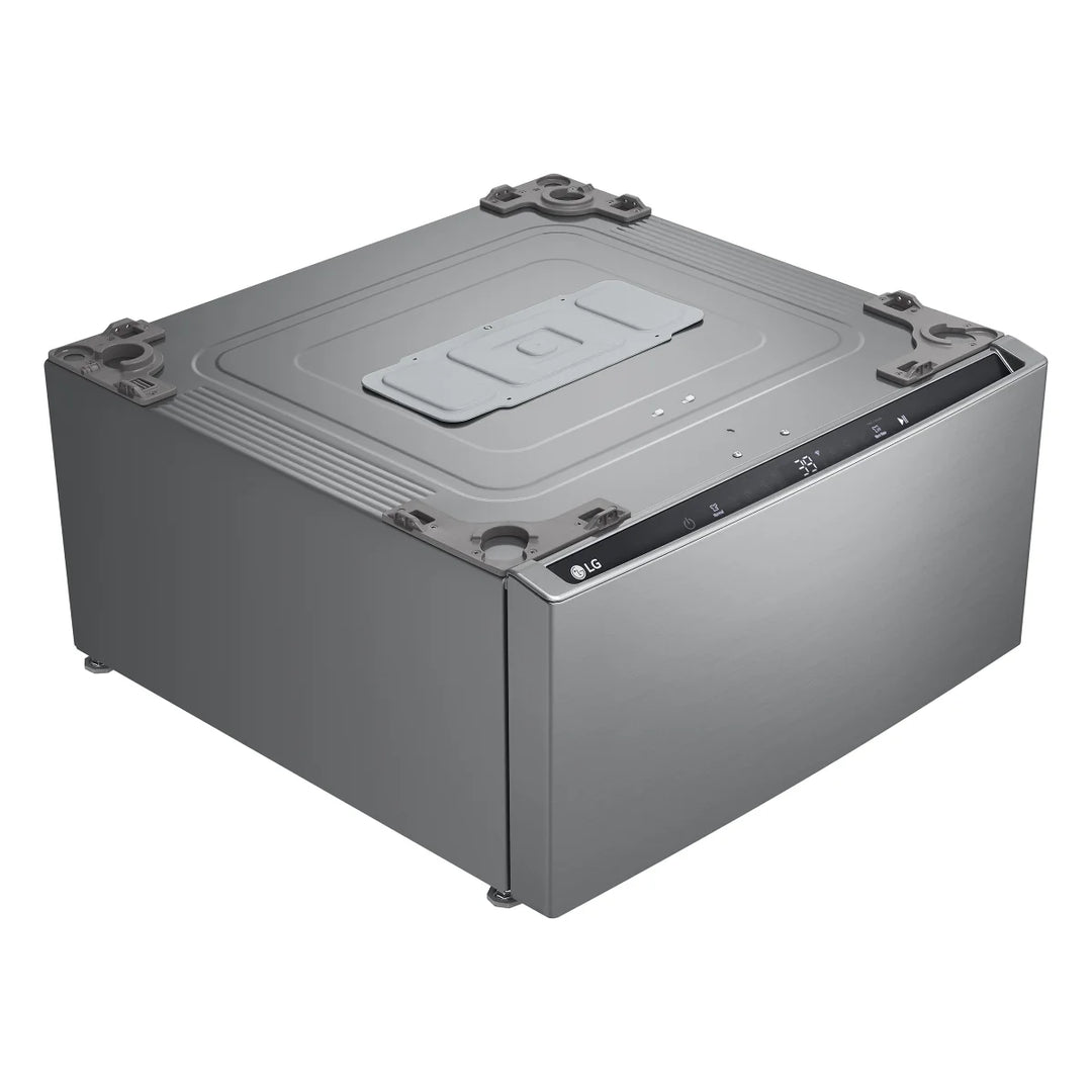 LG - Laveuse sur socle SideKick en acier graphite de 27 po 1,0 pi³