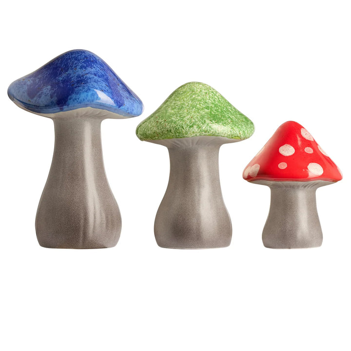 Mullally - Champignons de jardin en céramique