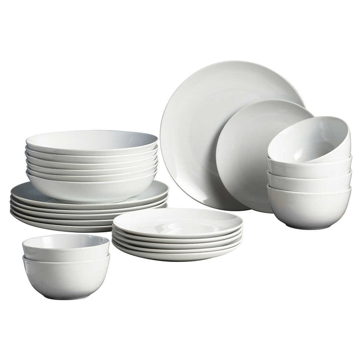 Trudeau - Porcelain Dinnerware Set, 24 Pieces