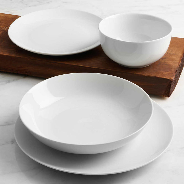 Trudeau - Porcelain Dinnerware Set, 24 Pieces