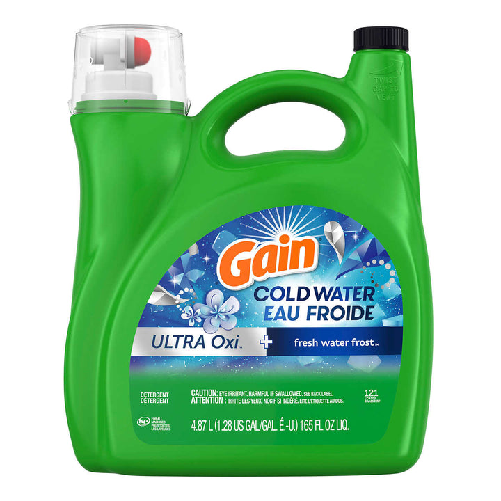 Gain - High Efficiency Liquid Laundry Detergent Cold Water + Oxi Fresh Water Frost