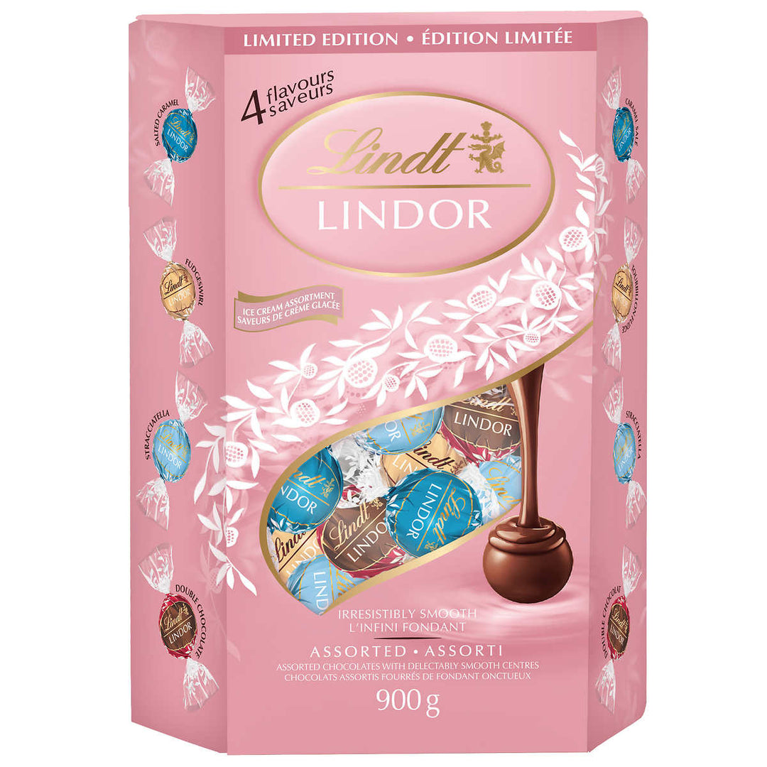 Lindt - Truffes Lindor assortis à saveur de crème glacée, 900 g