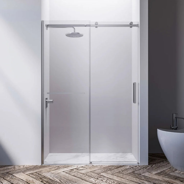 Hydro Vision - Sliding shower door for alcove with reversible 60 in. base