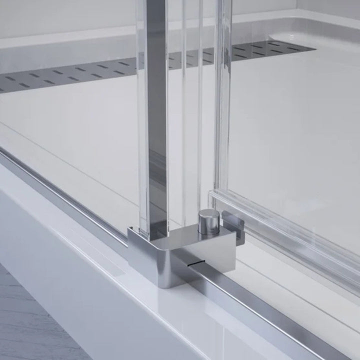 Hydro Vision - Sliding shower door for alcove with reversible 60 in. base