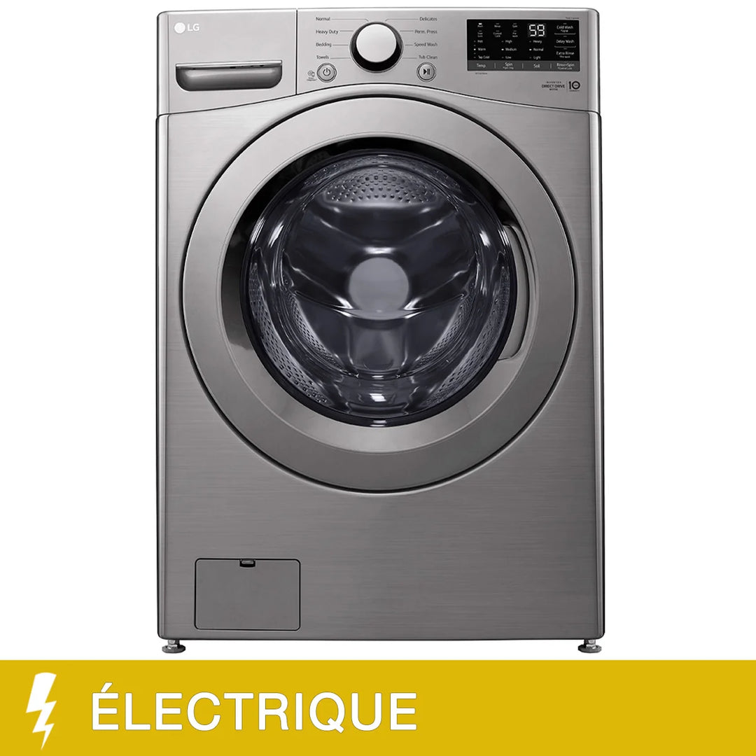 LG - 5.3 cu. ft. front load washer