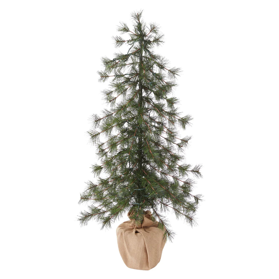 Set of 3 Alpine Holiday Trees with LED Lights