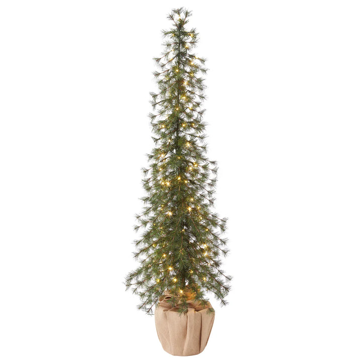 Set of 3 Alpine Holiday Trees with LED Lights