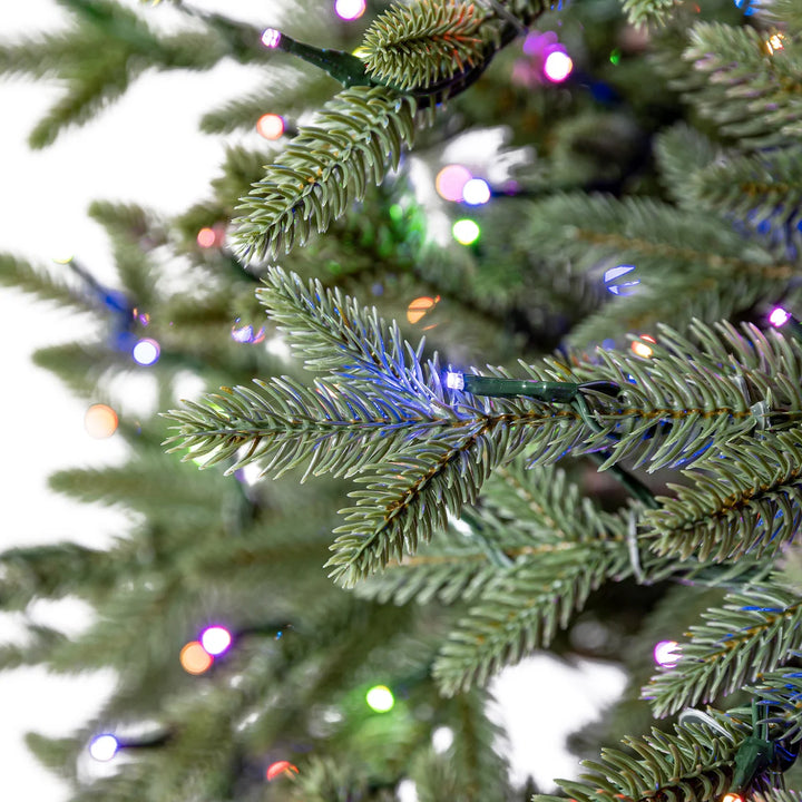 Slim 2.75 m Pre-lit LED Twinkling Artificial Christmas Tree