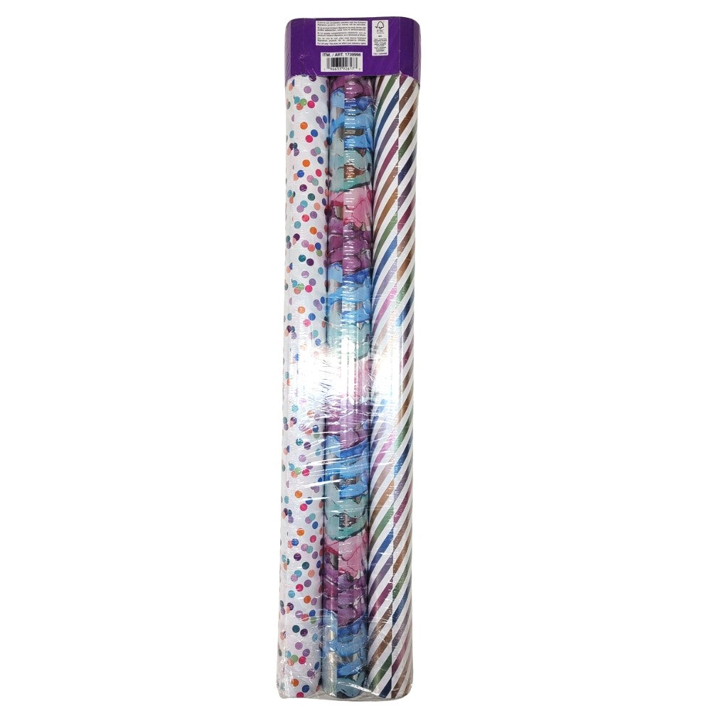 Kirkland Signature Double-Sided Gift Wrap - 3-Pack
