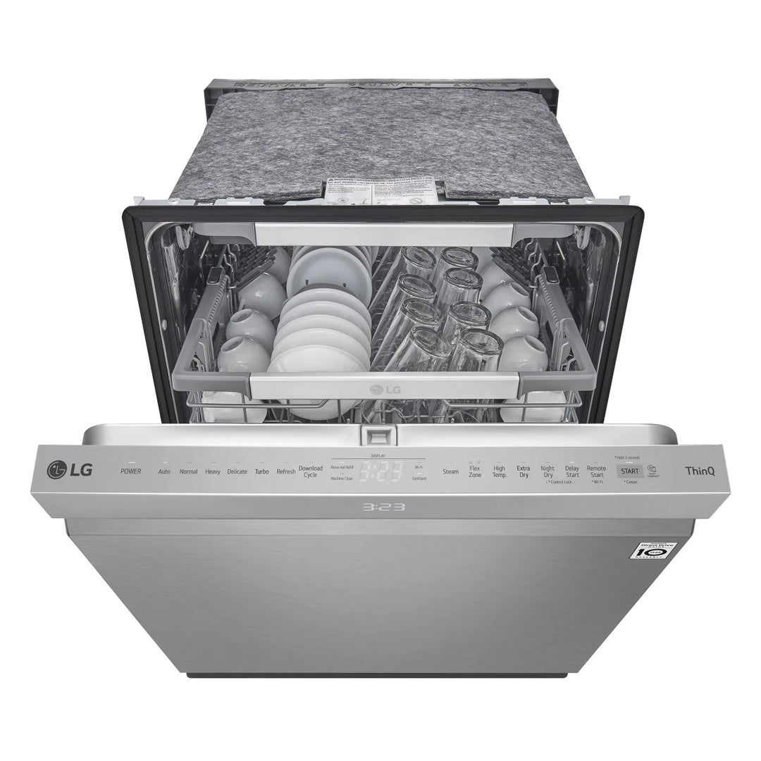 LG - 24 in Built-In Steam Dishwasher