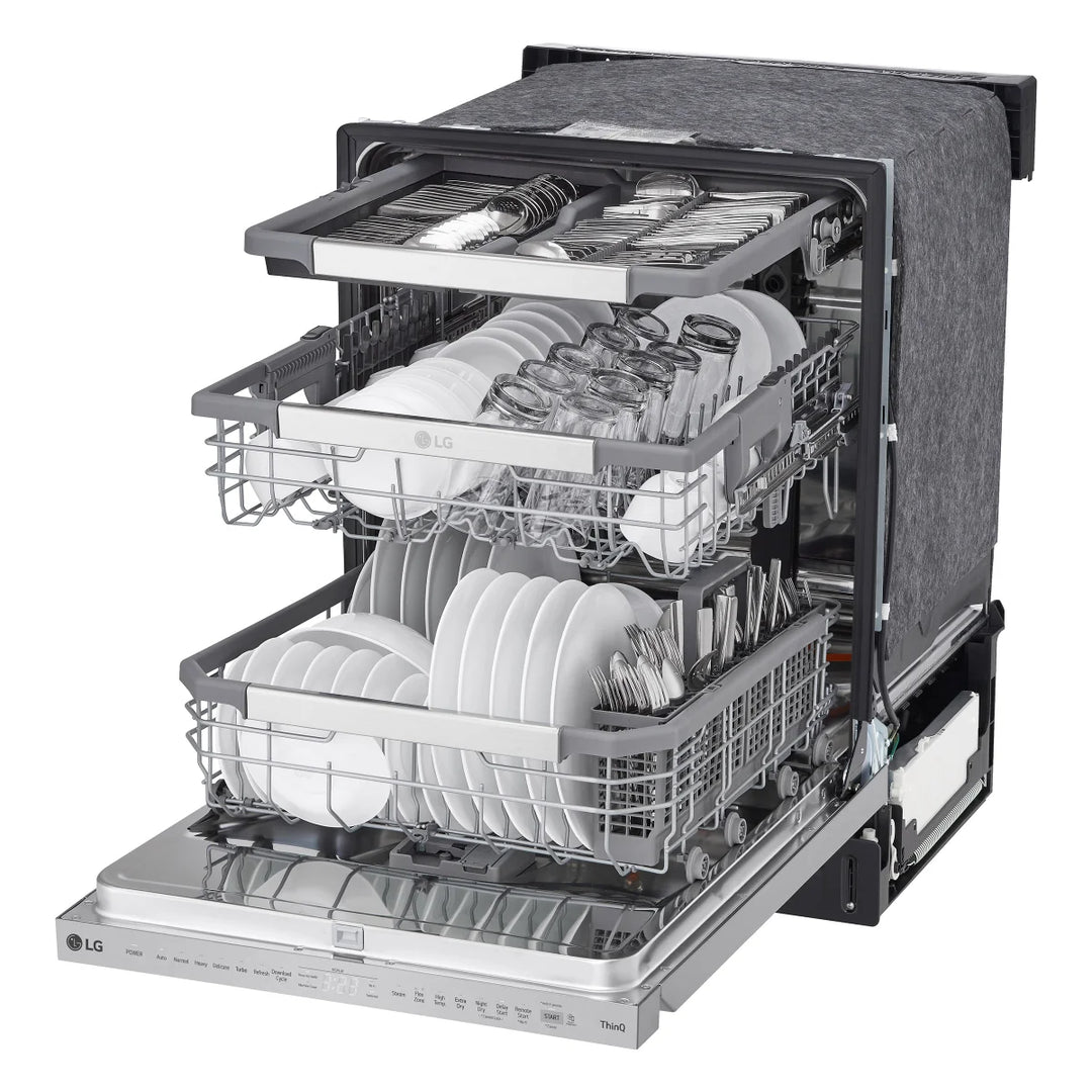 LG - 24 in Built-In Steam Dishwasher