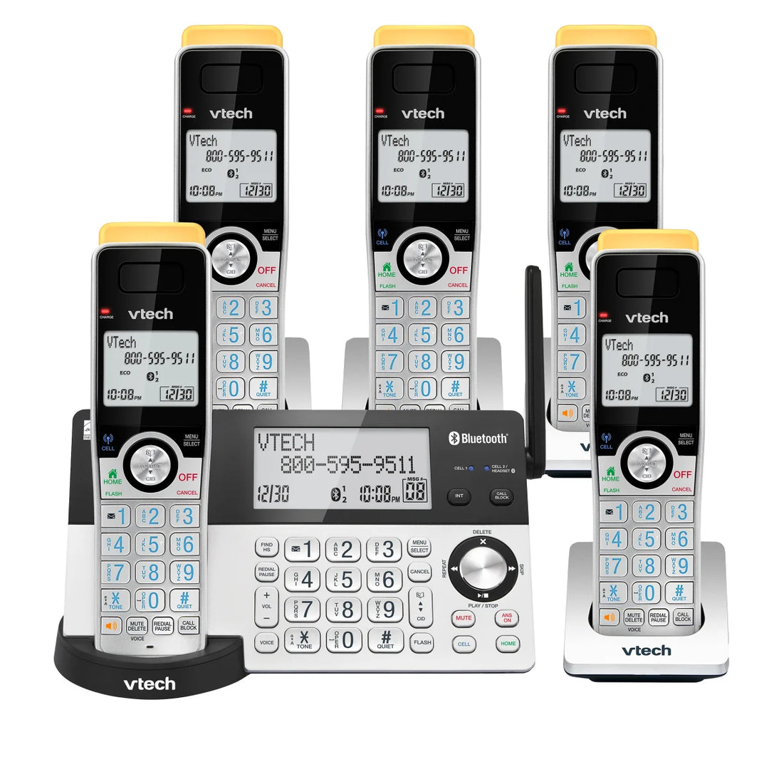 V-Tech - 5-Handset Phone System with Cellular Connection