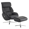 Dola Hills – Full Grain Leather Recliner with Ottoman
