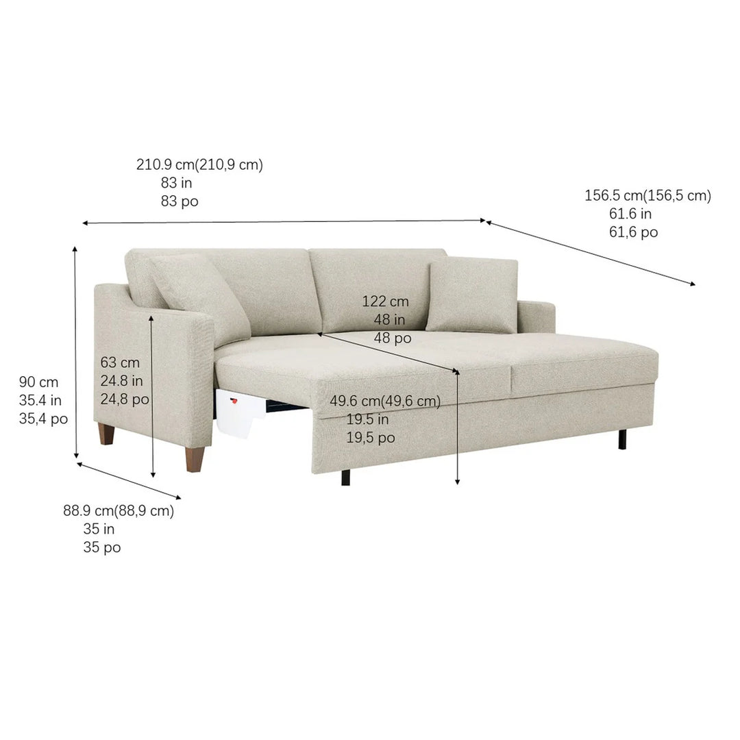 Lillian August - Fabric Convertible Sofa