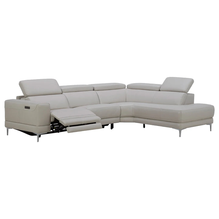 Aiden & Ivy 2-Piece Leather Power Reclining Sectional