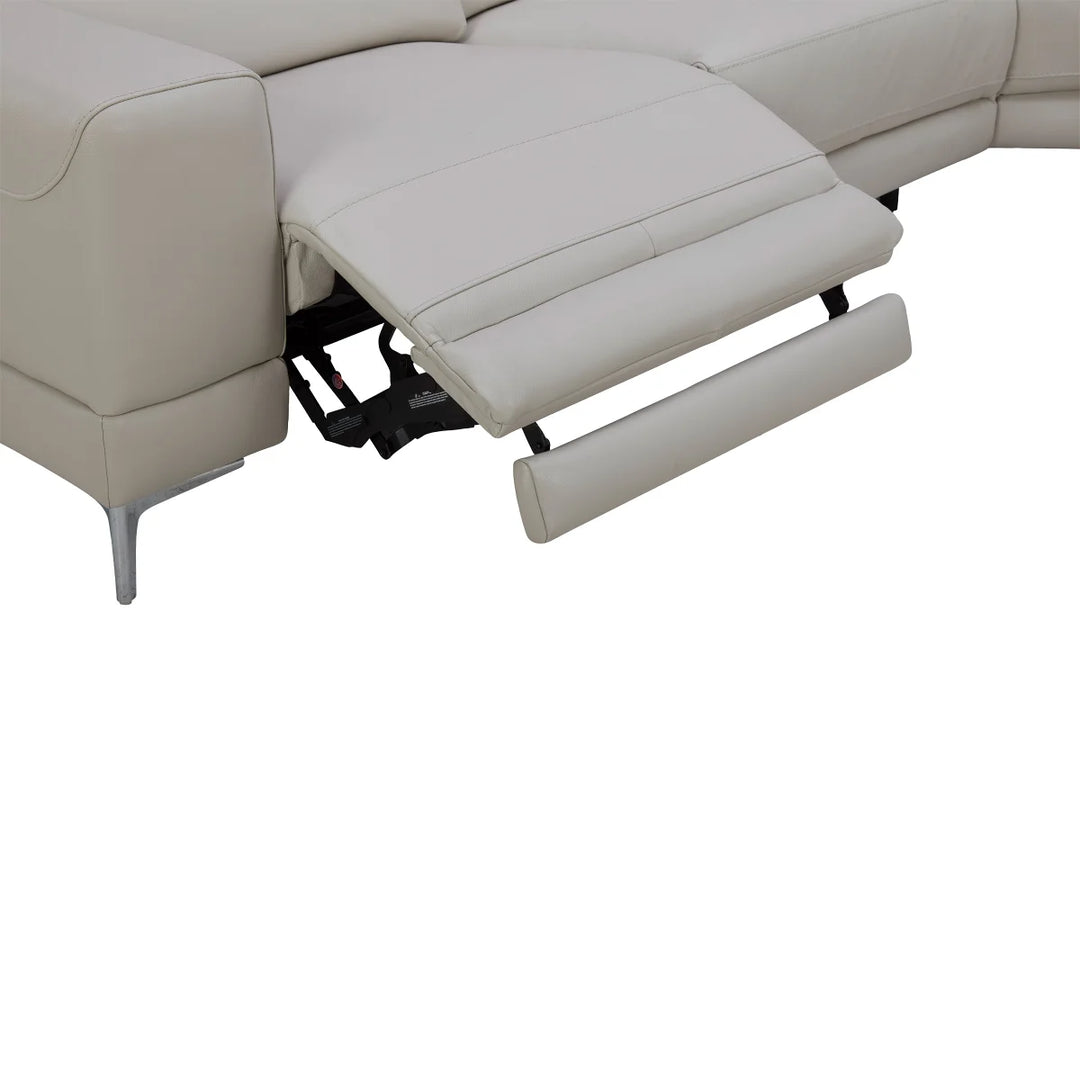 Aiden & Ivy 2-Piece Leather Power Reclining Sectional