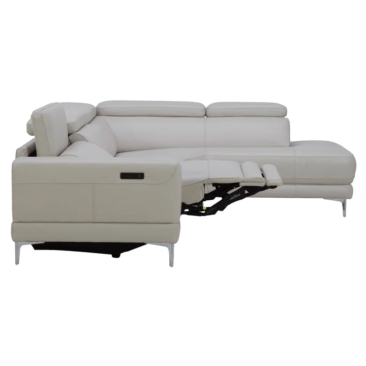 Aiden & Ivy 2-Piece Leather Power Reclining Sectional