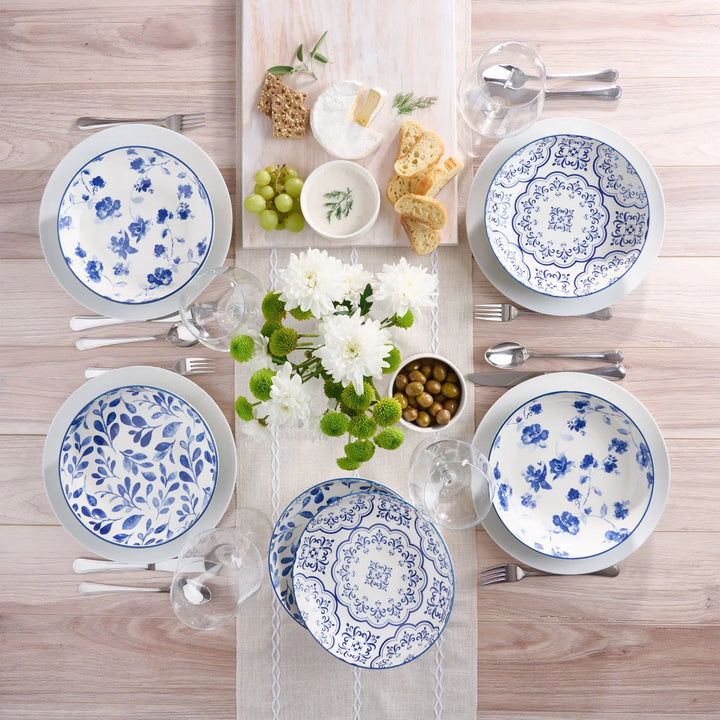 Trudeau 6-Piece Porcelain Dinner Bowl Set