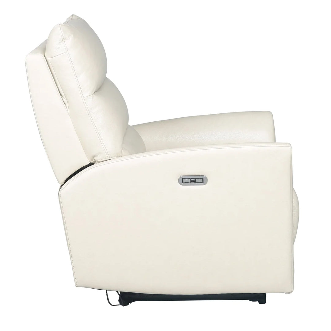 Nice Link - Fauteuil inclinable électrique en cuir pleine fleur