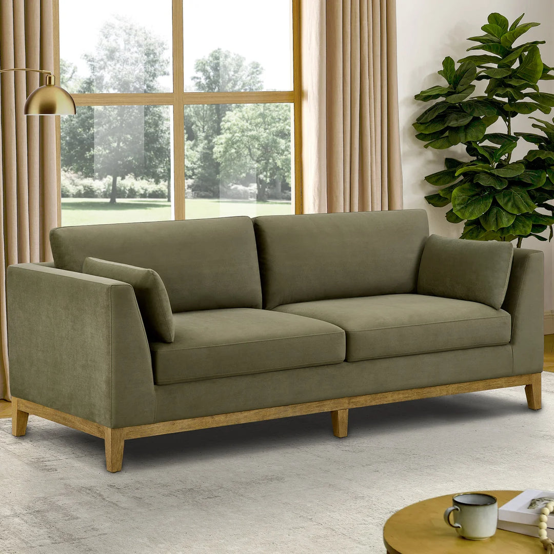 Thomasville - Fabric sofa with storage seats