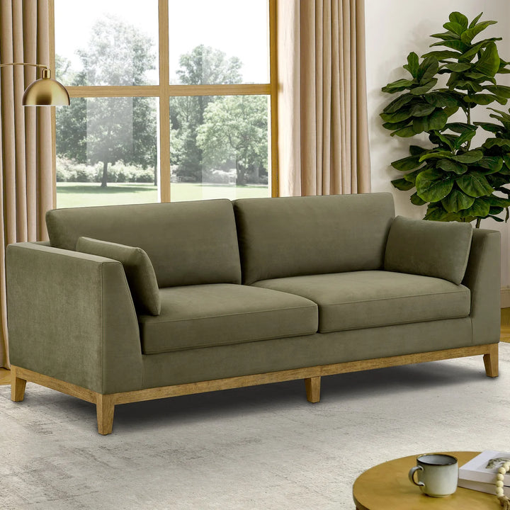 Thomasville - Fabric sofa with storage seats