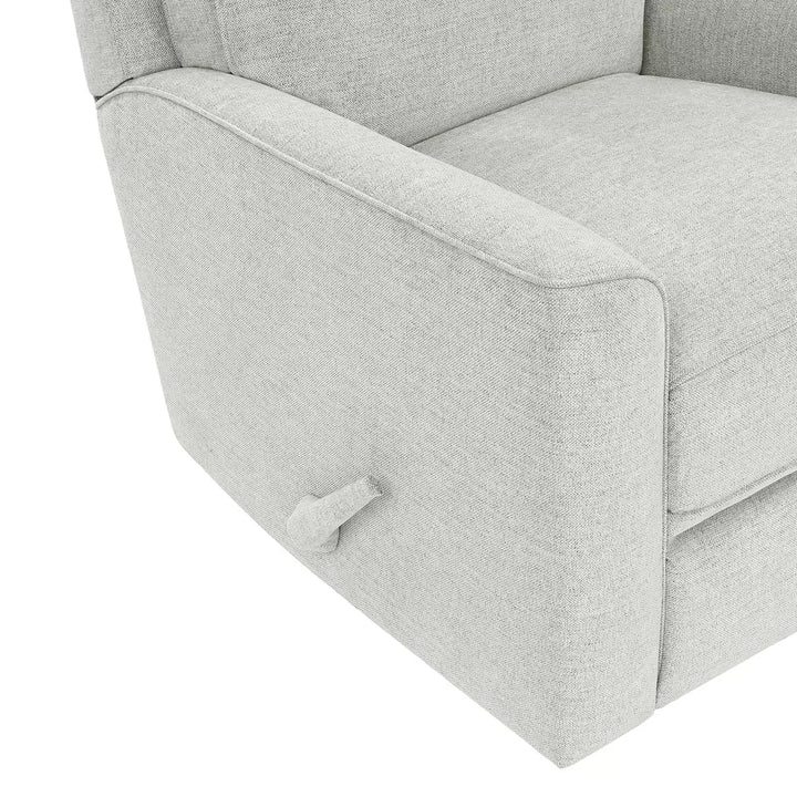 True Unnivations Paxley Fabric Swivel Recliner - Grey