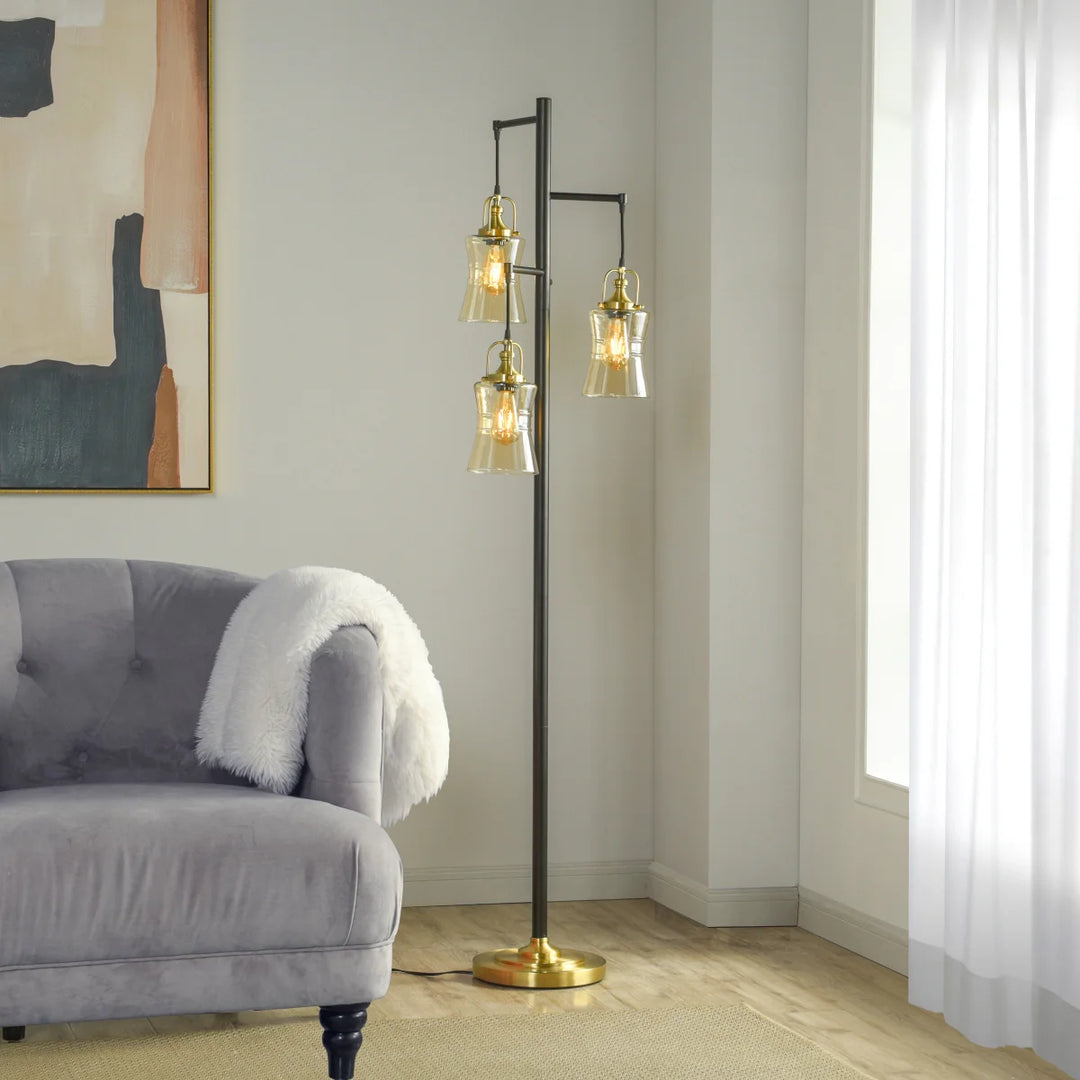 Stylecraft 3-Light Floor Lamp