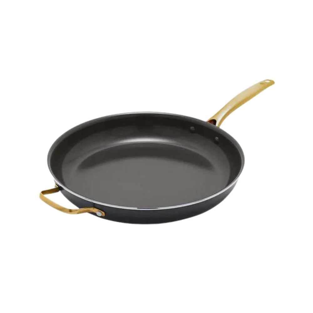 Blue Diamond - Poêle familiale avec poignée auxiliaire, 34 cm (13,5 po)