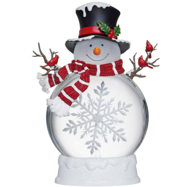 45.7 cm (18 in) snowman with glitter and LED lights