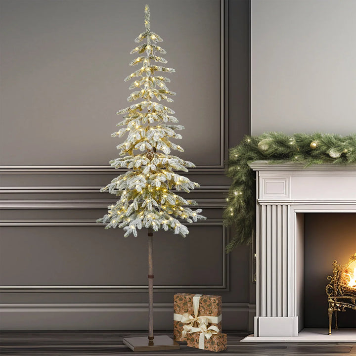 Flocked Alpine Tree 6 ft