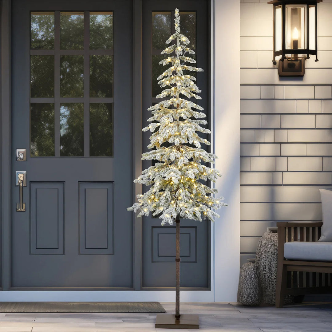 Flocked Alpine Tree 6 ft