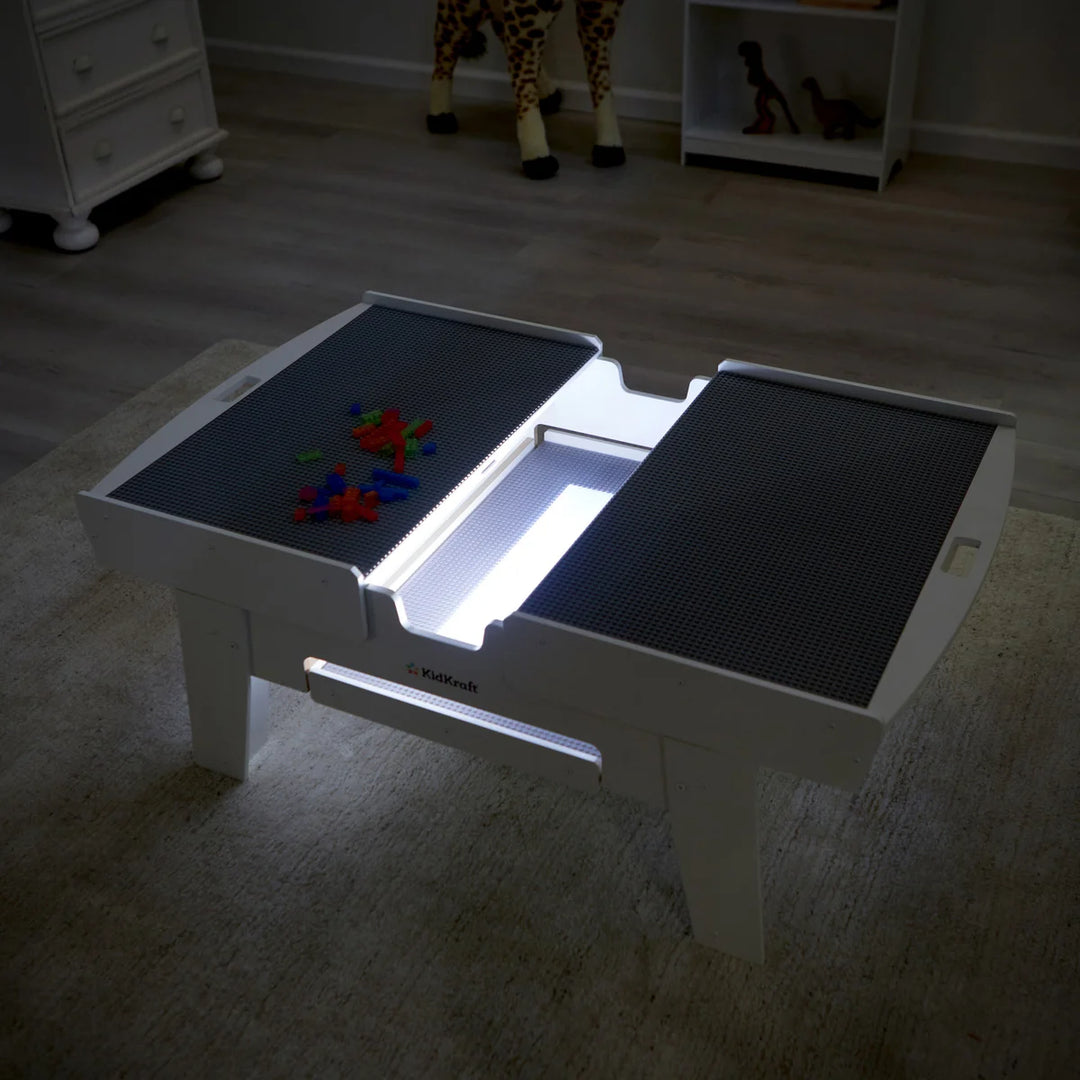 KidKraft Light-Up Table with 210 Bricks