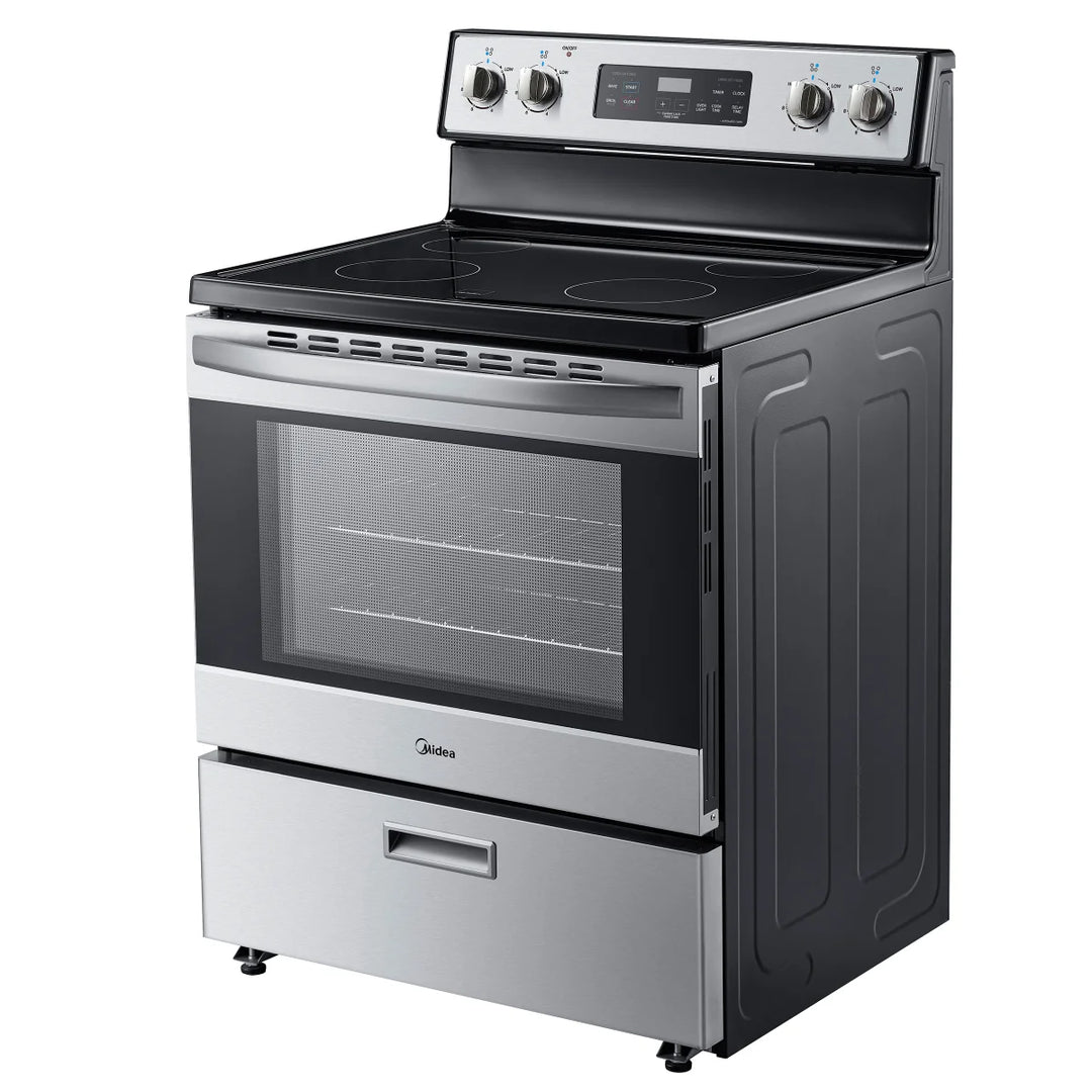 Midea - Freestanding range with smooth cooktop, 30 in and 5.1 cu ft