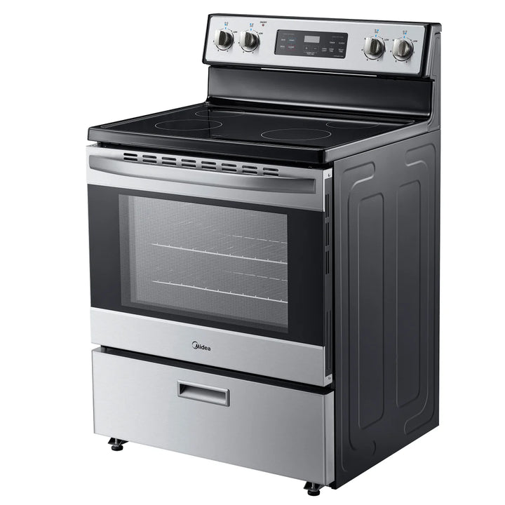 Midea - Freestanding range with smooth cooktop, 30 in and 5.1 cu ft