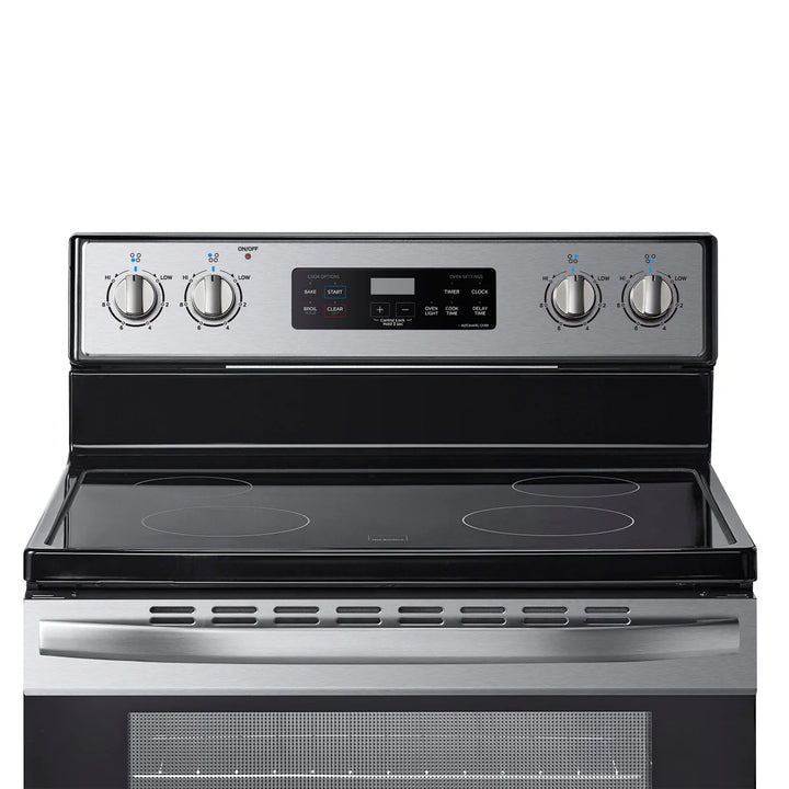 Midea - Freestanding range with smooth cooktop, 30 in and 5.1 cu ft