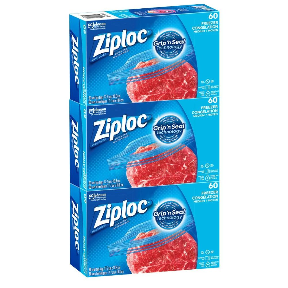 Ziploc - Sacs pour congélation de format moyen